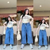 ราคา กางเกงยีนส์สาวอวบขากระบอกปลายขารุ่ย 7 ส่วน เป็นกางเกงเอวสูงเก็บเอวเก็บพุงเก็บสะโพกความยาว 34 นิ้ว (23398242912)