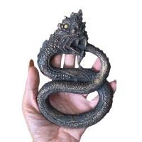 ราคา บ่วง8นาคบาศมหาลาภ เลข8 เนื้อโลหะทองเหลืองรมดำ พุทธคุณบ่วงนาคบาศ บ่วงนาคบาศจัดเป็นสุดยอดเครื่องราง แห่งโชคลาภ และป้องกันภัย คือ มีกินไม่มีหมด ไม่มีอด (14295727585)