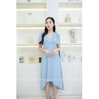 ราคา ชุดราตรี ชุดออกงาน ชุดไปงานแต่งงาน เดรสไหล่โบว์กระโปรงหน้าสั้นหลังยาว แนวเรียบหรู สวยดูดี ใส่ได้ทั้งงานกลางวัน งานกลางคืน สี ขาว ฟ้า ชมพู เขียวมิ้นพาสเทล (21365004146)