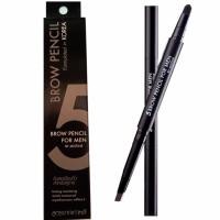 ราคา ดินสอเขียนคิ้วผู้ชาย Mistine 5 Brow Eyebrow Men Pencil Korea Man Cosmetics Template Vivid New Liner by Aof Pongsak (111937435)