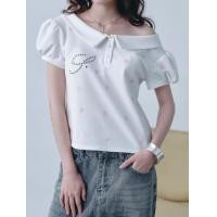 ราคา STYLIST Lana 025 เสื้อปาดไหล่โปโลแขนตุ๊กตา (25851277072)