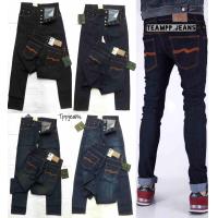 ราคา TPPJEANS ND กางเกงยีนส์ชายทรงกระบอกเล็ก ริมแดง ไซส์ 26 38 (360732415)