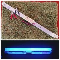 ราคา หลอดแบล็คไลท์ รางแบตเตอรี่ DC 12V หลอดไฟล่อแมลง หลอดไฟดักแมลง 18W หลอดแบล็คไลท์ Black Light แสงสีม่วง (126446113170)