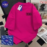 ราคา พร้อมส่ง NASA ใส่ได้ทั้งชายหญิง เสื้อ ผ้าฝ้ายแท้100 แขนสั้น ทรงโอเวอร์ไซส์ คอกลม เสื้อยืด ลายสีดำYG194 (25599525072)