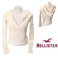 ราคา Hollister ฮู้ดไหมพรม สีครีม เเขนยาว ผ้าหนา เสื้อกันหนาวผู้หญิง เกรดบีตำหนิ (22152037563)