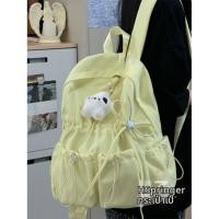ราคา HUZIJIZAI เป้สะพายหลังสไตล์วินเทจ สีพื้นเรียบง่าย สำหรับใส่ไปโรงเรียน (26341831027)