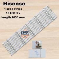 ราคา BLHI000007 หลอดเเบล็คไลท์ทีวีไฮเซ่น BACKLIGHT Hisense รุ่น 55B7100UW 1 Set 4 แถว 10 LED 3 V ยาว 1055 mm (24915506509)