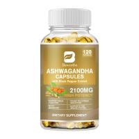 ราคา BEWORTHS แคปซูลอินทรีย์ Ashwagandha 2100mg สำหรับการบรรเทาความเครียดเพิ่มอารมณ์ภูมิคุ้มกันและการสนับสนุนต่อมไทรอยด์ (25337061626)