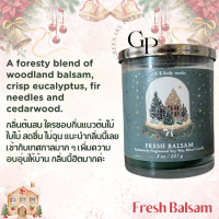 ราคา BBW 2 Xmas Collection Single Wick Candle Bath Body Works เทียนหอม 7 oz 198 g (25930848217)