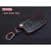 ราคา ซองหนัง ใส่กุญแจรีโมทรถยนต์ Toyota fortuner รุ่น 3 ปุ่ม และ Revo Rocco Smart key (342458072)