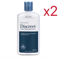 ราคา ของแท้100 Restoria Discreet Colour Restoring Cream 250ml Restoria ครีมทาผมดำปิดผมหงอก (25286181737)