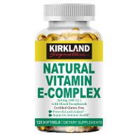 ราคา KIRKLAND Vitamin E Complex Capsules วิตามินอี สารต้านอนุมูลอิสระอันทรงพลัง รักษาความสามารถในการซึมผ่านของเส้นเลือดฝอย (24923030738)