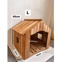 ราคา บ้านแมว บ้านสุนัข บ้านสัตว์เลี้ยงไม้สักทั้งหลัง (26269933458)