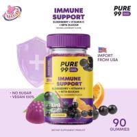 ราคา Pure99 Elderberry Gummies 90 กัมมี่ กระปุก (25030514839)