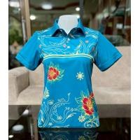 ราคา เสื้อโปโลพิมพ์ลาย ลายปาเต๊ะผ้าไมโครเกรดPREMIUM พร้อมส่ง By Vaaraa (24683485683)
