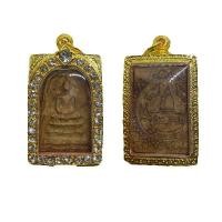 ราคา พระสมเด็จบางขุนพรหม กรุใหม่ ปี 2500 หลังปั้ม พร้อมใส่ตลับทองไมครอนฝังเพชร (17356486027)