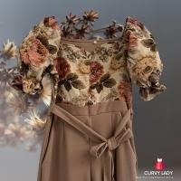 ราคา Plus Size Jumpsuit จั้มสูทสาวอวบ ผ้าทอ จั้มสูทขาสั้นคนอวบ ชุดออกงานสาวอวบ ชุดทำบุญสาวอวบ M36 38นิ้ว Lอก40 42นิ้ว แบรนด์ไทย CURVY LADY JS25 (23159499293)