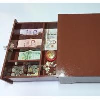 ราคา ลิ้นชักเก็บเงิน มีช่องแยกเหรียญ แบ้งค์ 20 50 100 500 1000 เก็บของได้มีช่องพิเศษและกุญแจล๊อกปลอดภัย (26025056790)