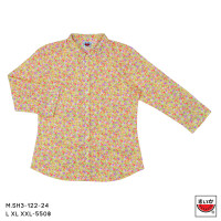 ราคา เสื้อแตงโม SUIKA เสื้อคอปกผ่าหน้าแขนสามส่วน ผ้าป่านมัสลิน M SH3 122 (25355512144)