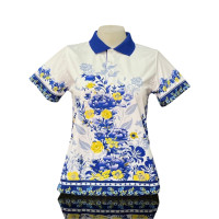 ราคา เสื้อโปโลพิมพ์ลาย ลายปาเต๊ะ ผ้าไมโครเกรด PREMIUM พร้อมส่ง POLO SHIRT (23023952289)