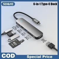 ราคา SD HI โปร่งใส USB C HUB 10 8 6 5 in 1สำหรับโน้ตบุ๊คเครื่องอ่านการ์ด typec Docking Station (26071609840)