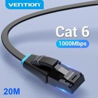 ราคา Vention Cat 6 Ethernet Cable UTP RJ45 Lan Cable flat internet cable 1000Mbps HIGH Transfer Speed for Computer Laptop TV Ethernet Cable Cat6 0 5m 1m 1 5m 10 20 50 meters (3441766988)