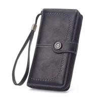ราคา High Quality Womens Wallet Anti theft Leather Wallets for Woman Long Zipper Large Ladies Clutch Bag Female Purse Card Holder (26397849550)
