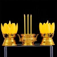 ราคา ชุดธูปเทียนไฟฟ้าแบบใส่ถ่าน ธูปเทียนไฟฟ้า ชุดกระถางธูปเทียน กระถางธูปไฟฟ้า เชิงเทียนไฟฟ้า LED พร้อมถ่าน AAA (24561340895)