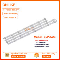 ราคา 55P65US 55P ไฟแบ็คไลท์ LED 8 TCL 55นิ้วไฟเรืองแสงทีวี LED LAMPU TV 55 เหมาะสำหรับ TCL 55U1 55A260 55A460A 55P6 5US แถบแสง55HR330M08A2แสงไฟ07B2 (23410301175)