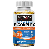 ราคา KIRKLAND 8 in 1 Vitamin B Complex Capsules วิตามินบีคอมเพล็กซ์ เพื่อบรรเทาพลังงานและความวิตกกังวล (24752352914)