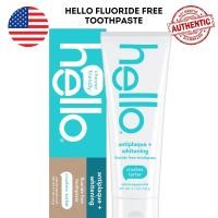 ราคา Hello Antiplaque Whitening Toothpaste Fluoride Free Toothpaste for Teeth Whitening with Natural Peppermint Flavor and Tea Tree Oil Peroxide Free Gluten Free SLS Free 4 7 oz tube (25125275851)