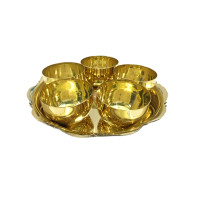 ราคา Brass Byfa จอกชาทองเหลืองแท้ ชุดจอกชาไห้วเจ้าที่ ศาล ตี่จู้เอี่ย ชุดถ้วยน้ำชาทองเหลือง ชุดชาถวาย 3 แบบถ้วยชา SET1263 SET1264 SET1265 (5134412047)