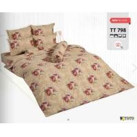 ราคา TOTO GOOD ผ้าปูที่นอนโตโต้ ลายธรรมดา ขนาด 3 5 5 6 ฟุต รหัสสินค้า TT798 ลายดอกกุหลาย สีน้ำตาล แดง ชมพู เฉพาะชุดผ้าปูไม่รวมผ้านวม สำหรับที่นอนสูง 10 นิ้ว (23725234703)