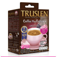 ราคา ใหม่ Truslen collagen coffee Box 40 sachets ทรูสเลน คอฟฟี่ คอลลาเจน กาแฟปรุงสำเร็จชนิดผง กล่อง 40 ซอง สีชมพู (18784486723)