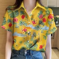 ราคา เสื้อฮาวายสีเหลืองพิมพ์ลายดอกชบาสำหรับเทศกาลสงกรานต์ไทยปี 2026 เสื้อคู่รักสไตล์ชายหาดไทย สีสันสดใส สวมใส่สบาย เหมาะสำหรับวันหยุดฤดูร้อน เสื้อลายดอกไม้สำหรับงานปาร์ตี้สร้างทีม (126639866850)