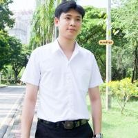 ราคา เสื้อเชิ้ตนักศึกษา เสื้อนักศึกษาชาย แขนยาว แขนสั้น เนื้อผ้าคุณภาพดี มีขนาดใหญ่ถึง 60 นิ้ว (19806951762)
