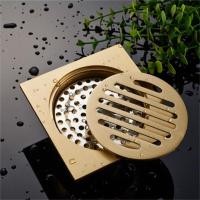 ราคา Customizable SUS 304 Stainless Gold Floor Drain Steel Shower Drainer Bathroom Waste Drainer Deodorant 10 10cm (24718612121)