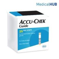 ราคา Accu chek Guide Strip แถบตรวจน้ำตาล จำนวน 1 กล่อง บรรจุ 25 ชิ้น 15901 (25594046109)