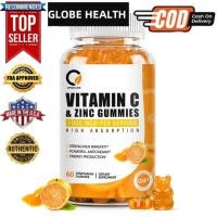 ราคา 60pcs Vitamin C Zinc Gummies วิตามินซี 1000mg ฟื้นฟูกล้ามเนื้อ สุขภาพกระดูก Vitamin C Gummy อาหารเสริมวิตามินซี สังกะสี เพิ่มระดับพลังงาน Vitamin C Gummy ช่วยให้สุขภาพผิวดีขึ้น (25396311330)