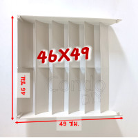 ราคา กริลแอร์เบี่ยงความร้อนแบบหนา มี 5ขนาด 7500 40000 BTU 5 ช่อง มีคู่มือให้ ติดตั้งเองได้ ไม่ต้องเจาะ น๊อตและสายรัด โปรดวัดตะแกรงคอมก่อนสั่งซื้ (4978434484)