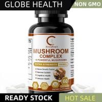 ราคา 60pcs Mushroom 500 mg 60 Quick Release Capsules เห็ดหลินจือ เห็ดหลินจือแดงสกัด Reishi Shiitake Maitake Mushroom Extract (25532954097)