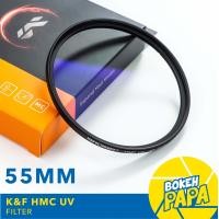 ราคา K F 55mm MC UV Filter ชิ้นแก้ว Japan ฟิลเตอร์ ขนาดบางเป็นพิเศษ 55 mm Multi Coated HMC Filter K F Filter (16656103923)