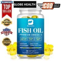 ราคา 120pcs Fish Oil Capsules น้ำมันปลา 190mg EPA 125mg DHA 120pcs น้ำมันปลา สุภาพโอสถ 120 เม็ด 1 กระปุก Fish Oil (25342727299)