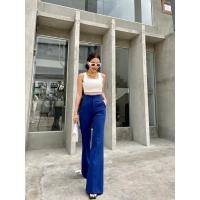 ราคา กางเกงขาม้ากระดุมเอวสูง (24936441883)