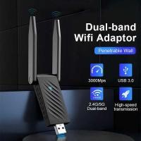 ราคา Actual เครื่องรับ WiFi 5G WiFi USB3 0 Dual Frequency Band Adapter USB 1300Mbps 2 4GHz 5 8GHz USB เลือก Wifi Wireless Rod (25719205886)
