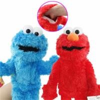 ราคา ตุ๊กตาหุ่นมือ 14 นิ้ว Elmo Cookie Monster Sesame Street Soft Plush Toy Gift (10930708424)