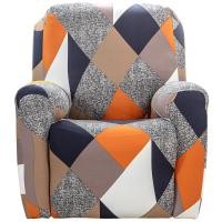 ราคา New High Stretch Recliner Cover Waterproof Recliner Lazy Boy Recliner Sofa Covers Printed Reclining Chair Cover with Side Pocket (24987126689)