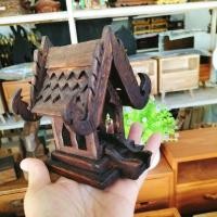 ราคา ศาลพระภูมิ เจ้าที่ เรือนไทย ศาลไม้ ศาล ศาลเล็ก ไอ่ไข่ ไม้สัก เพื่อศิริมงคล แก้บน (15326715491)