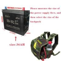 ราคา กระเป๋าผ้าใบกระเป๋าเป้สะพายหลังแบตเตอรี่กระเป๋าเครื่องตกปลาไฟฟ้าสำหรับกระเป๋าอัลตราโซนิคน็อคอินเวอร์เตอร์ (13269223687)