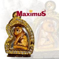 ราคา เขี้ยวหมี หลวงพ่อปาน วัดบางเหี้ย ตัวเสือจารยันต์ สุดยอดของขลัง เลี่ยมทองไมครอนฝังเพรช (25619366663)